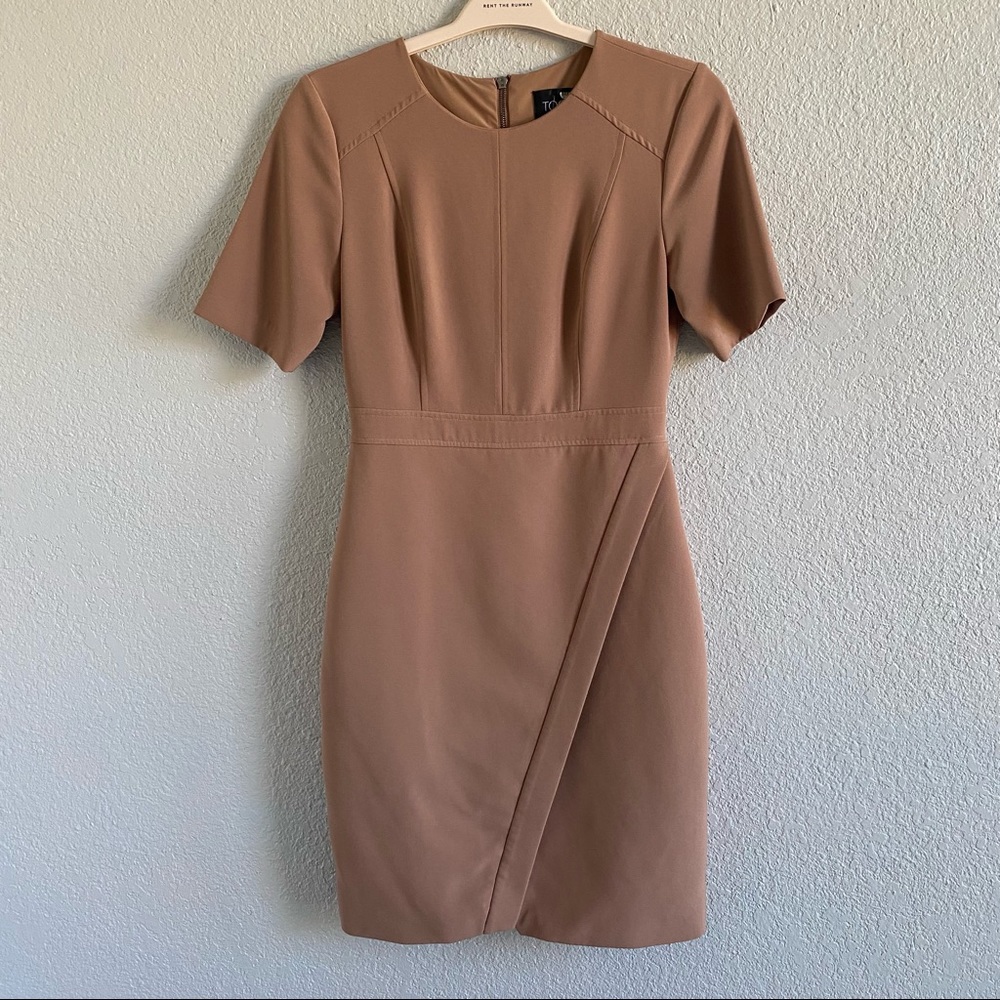 Toccin NY Camel Sheath Dress